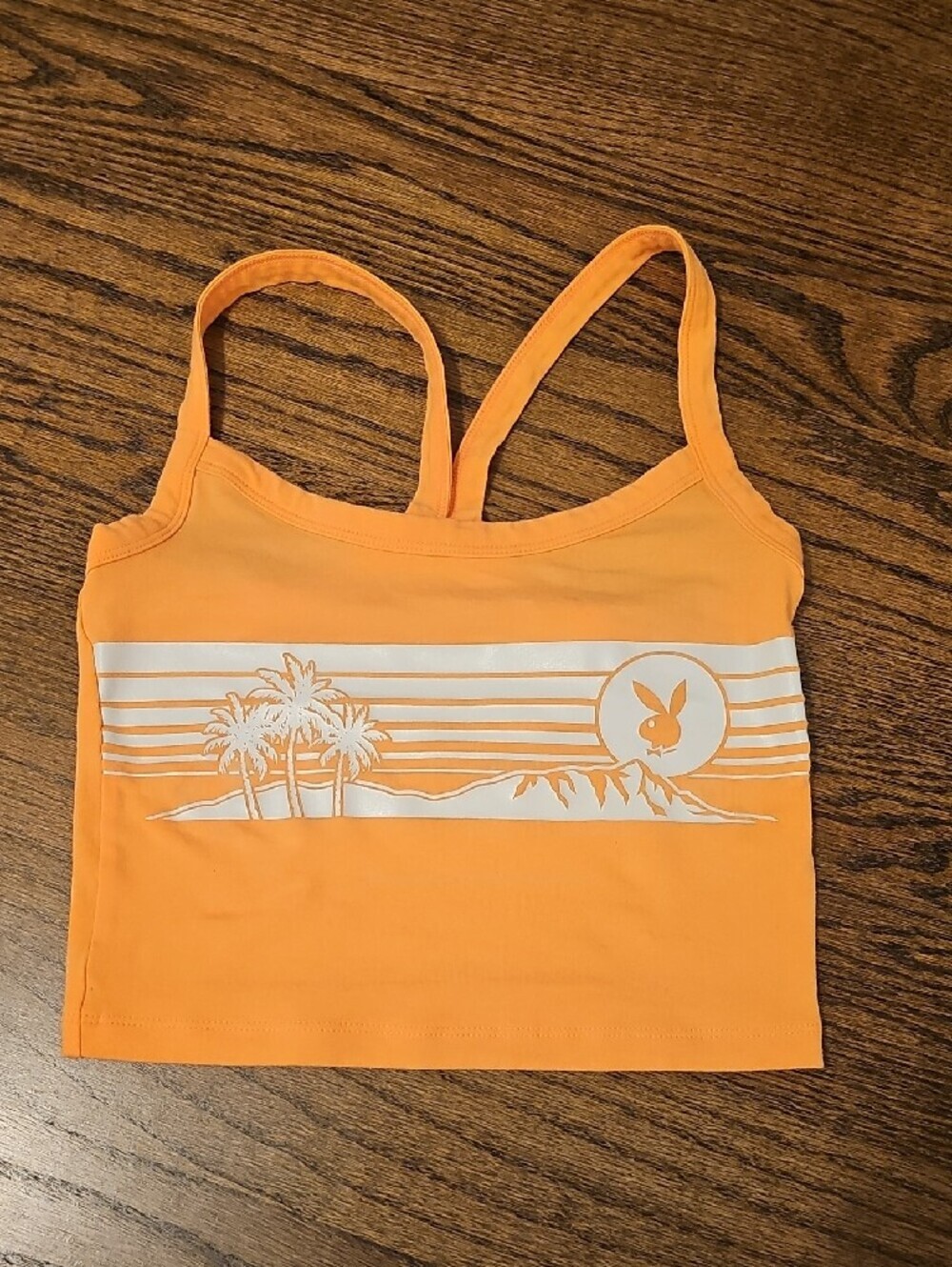 PLAYBOY By PacSun Neon Orane Graphic Crop Top - Women - Picture 7 of 10
